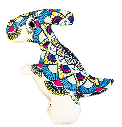 DINOSAURIO PLESOSAURIO MANDALA 3D- peluche para colorear lavable