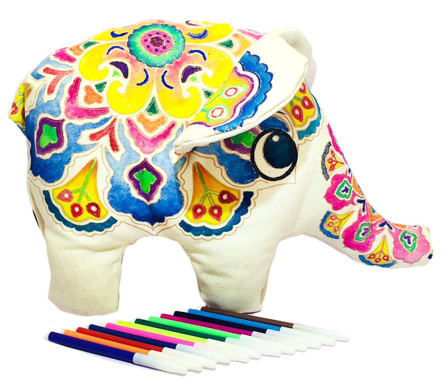 ELEFANTE MANDALA 3D- para colorear. Disfruta de tu creación no la guardes en un libro.