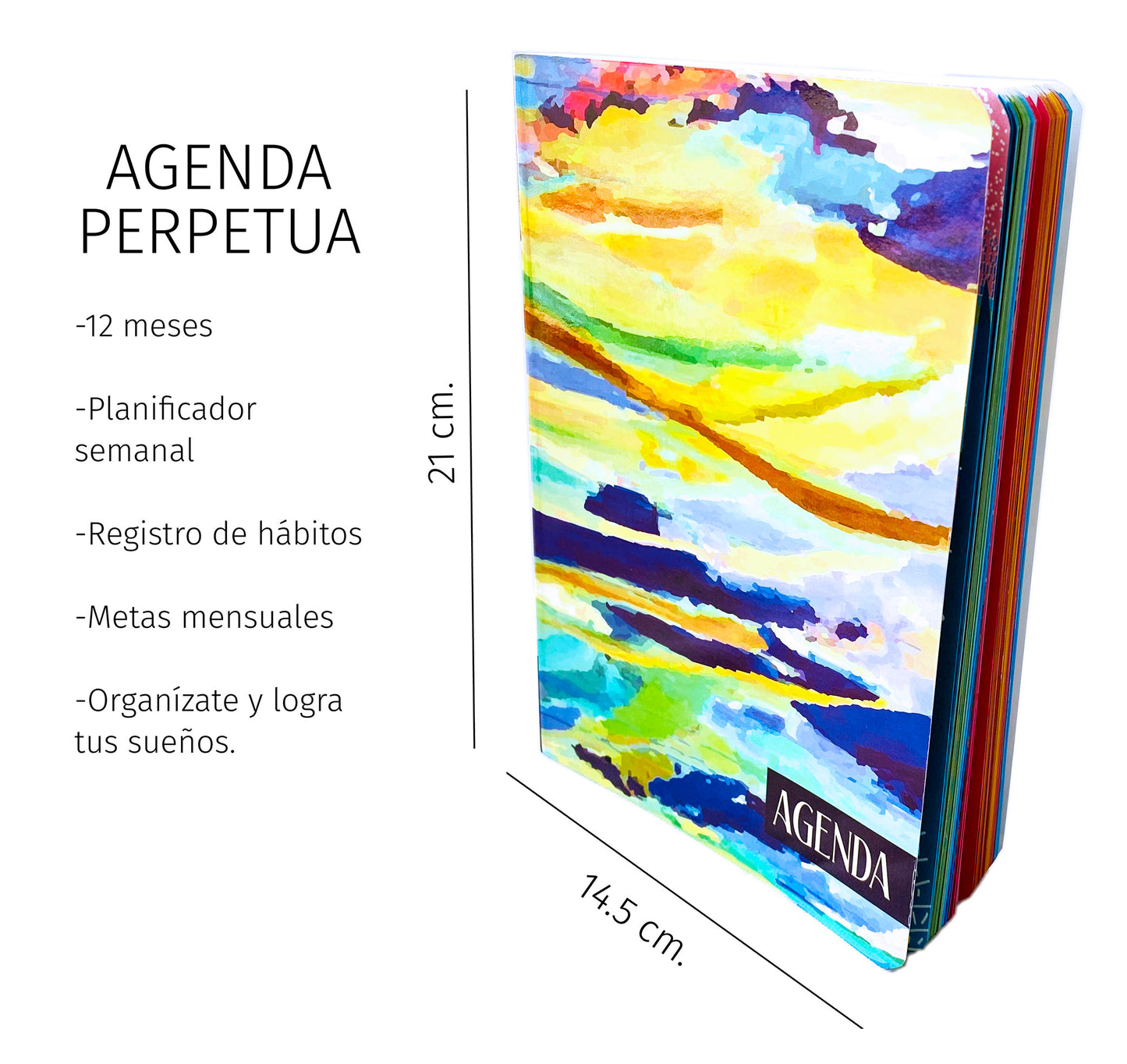 Agenda perpetua semanal - 1 año. Mod. Oleo