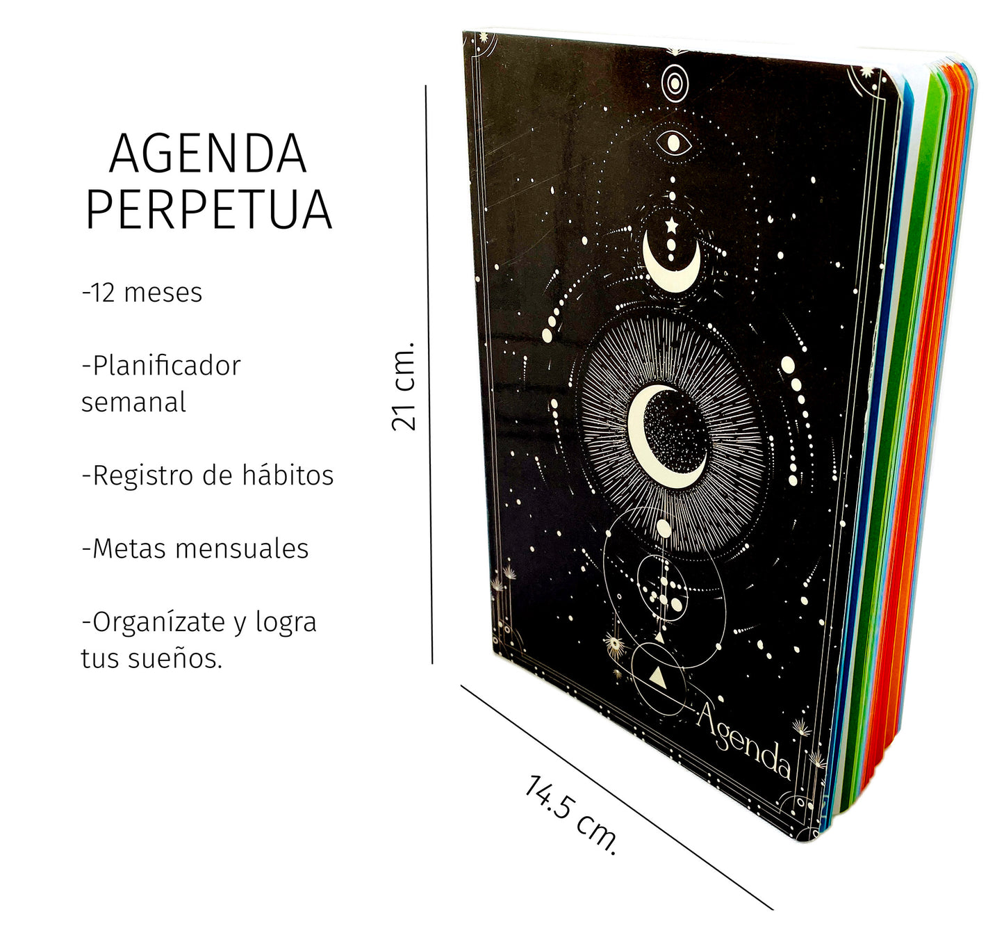 Agenda perpetua semanal - 1 año. Mod. Astrología