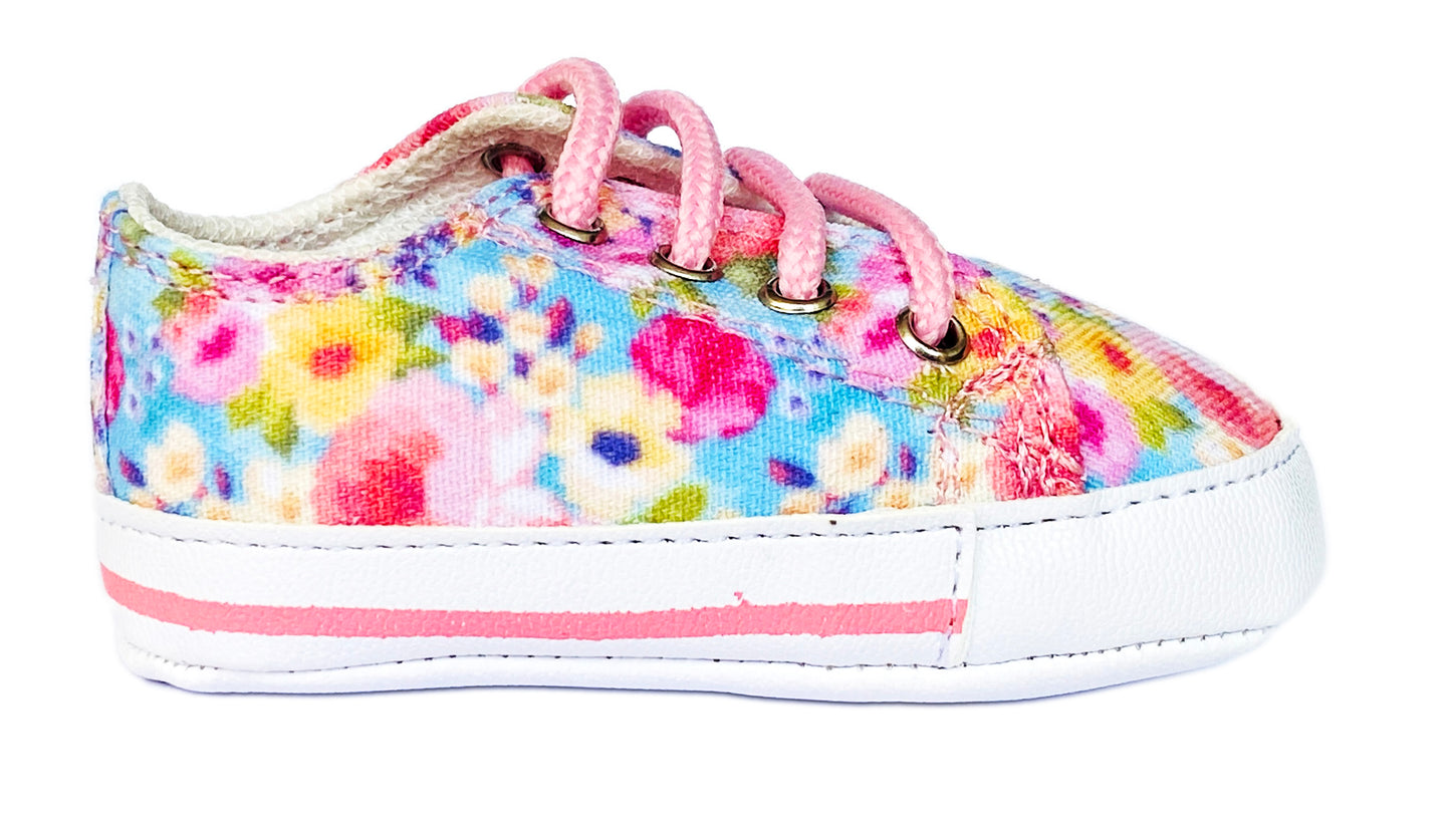 Tenis para bebé primeros pasos. Mod. 07A|Floral