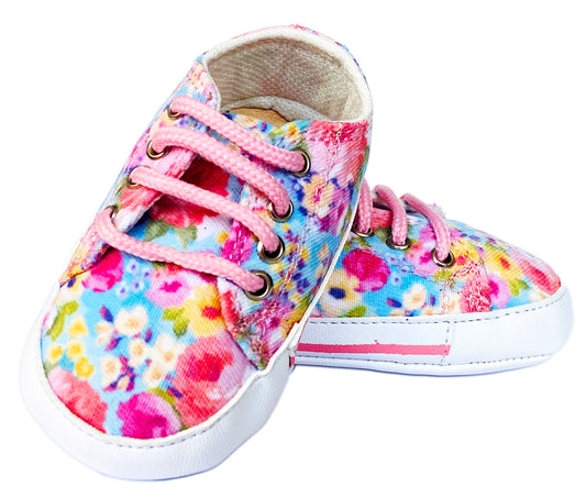 Tenis para bebé primeros pasos. Mod. 07A|Floral