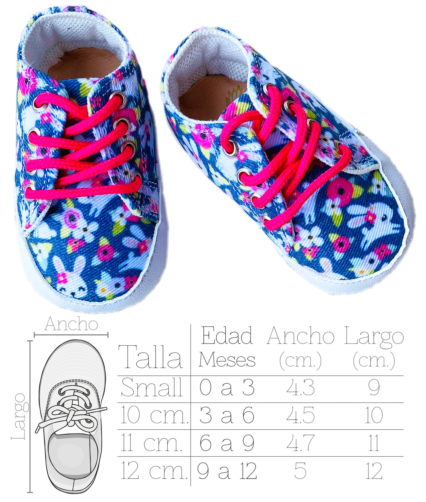 Tenis para bebé primeros pasos. Mod. 31A|Bunny