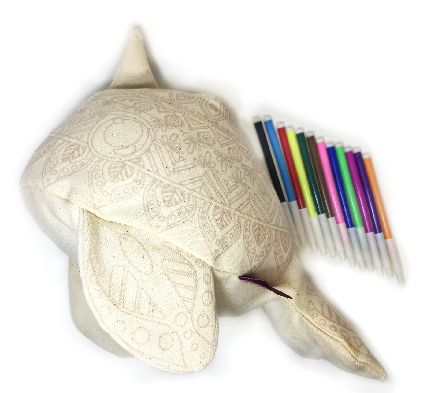 Ballena Unicornio -Mandala 3D para colorear. Disfruta de tu creación, no la guardes en un libro.